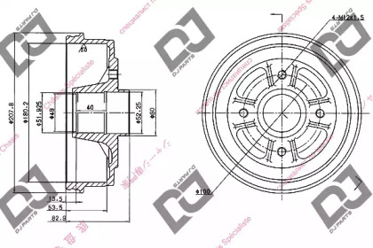 Тормозный барабан DJ PARTS BR1042